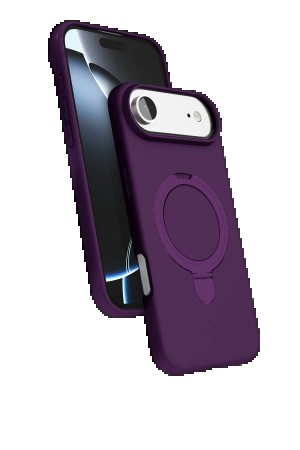 LRZ02 Apple iPhone 17 Air Regal Magsafe Standlı Kapak - Derin Mor&hellip;