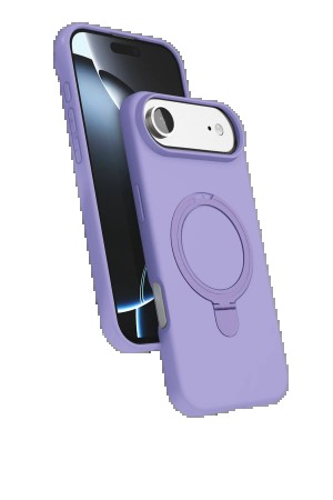 LRZ02 Apple iPhone 17 Air Regal Magsafe Standlı Kapak - Lila&hellip;