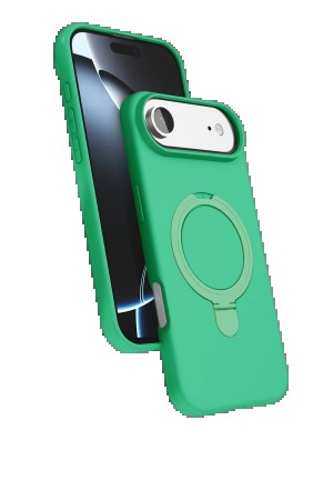 LRZ02 Apple iPhone 17 Air Regal Magsafe Standlı Kapak - Yeşil&hellip;