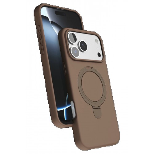 LRZ02 Apple iPhone 17 Pro Regal Magsafe Standlı Kapak - Çöl Titanyum