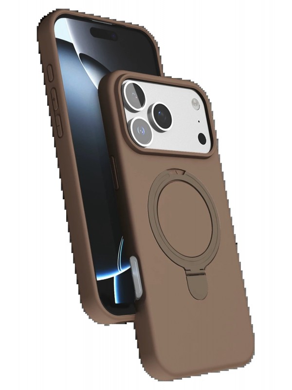 LRZ02 Apple iPhone 17 Pro Regal Magsafe Standlı Kapak - Çöl Titanyum&hellip;