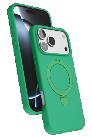 LRZ02 Apple iPhone 17 Pro Regal Magsafe Standlı Kapak - Yeşil&hellip;