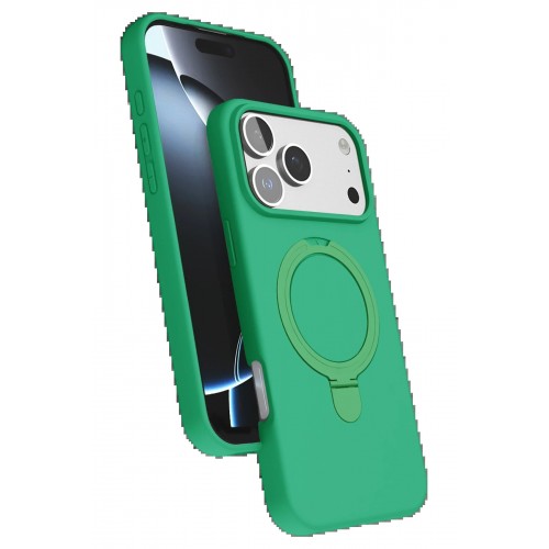 LRZ02 Apple iPhone 17 Pro Regal Magsafe Standlı Kapak - Yeşil