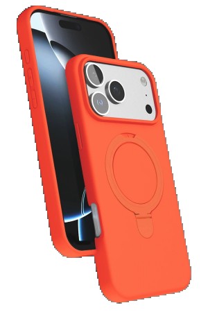 LRZ02 Apple iPhone 17 Pro Regal Magsafe Standlı Kapak - Turuncu&hellip;