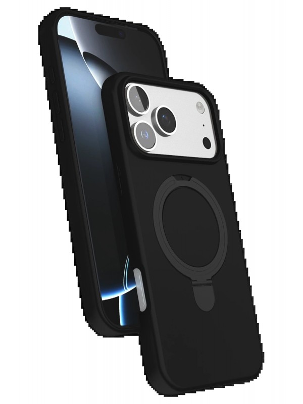 LRZ02 Apple iPhone 17 Pro Regal Magsafe Standlı Kapak - Siyah&hellip;