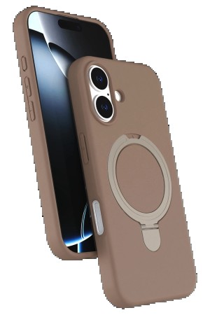 LRZ02 Apple iPhone 17 Regal Magsafe Standlı Kapak - Çöl Titanyum&hellip;