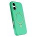 LRZ02 Apple iPhone 17 Regal Magsafe Standlı Kapak - Yeşil