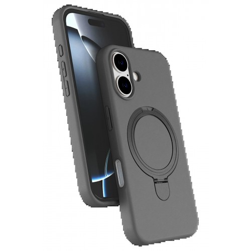 LRZ02 Apple iPhone 17 Regal Magsafe Standlı Kapak - Titan Gri
