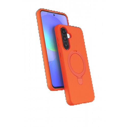 LRZ02 Samsung Galaxy A56 Regal Magsafe Standlı Kapak - Turuncu