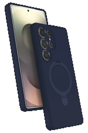 LRZ02 Samsung Galaxy S25 Ultra Regal Magsafe Standlı Kapak - Lacivert&hellip;