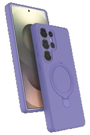 LRZ02 Samsung Galaxy S25 Ultra Regal Magsafe Standlı Kapak - Lila&hellip;