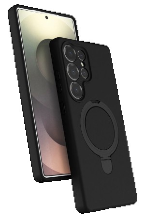 LRZ02 Samsung Galaxy S25 Ultra Regal Magsafe Standlı Kapak - Siyah&hellip;