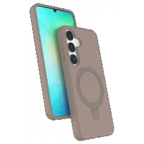 LRZ02 Samsung Galaxy S25 Regal Magsafe Standlı Kapak - Çöl Titanyum