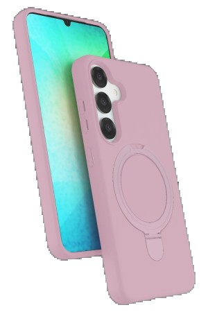 LRZ02 Samsung Galaxy S25 Regal Magsafe Standlı Kapak - Açık Pembe&hellip;