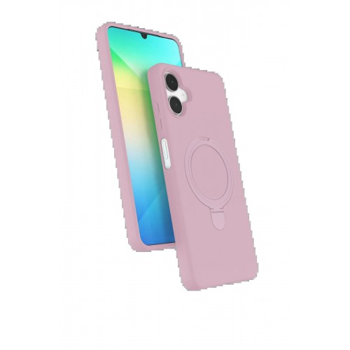 LRZ02 Samsung Galaxy A06 Regal Magsafe Standlı Kapak - Açık Pembe