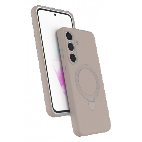 LRZ02 Samsung Galaxy S24 FE Regal Magsafe Standlı Kapak - Çöl Titanyum