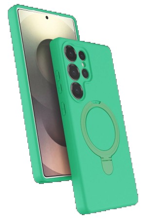 LRZ02 Samsung Galaxy S24 Ultra Regal Magsafe Standlı Kapak - Yeşil&hellip;