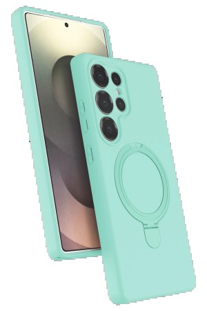 LRZ02 Samsung Galaxy S24 Ultra Regal Magsafe Standlı Kapak - Su Yeşili&hellip;