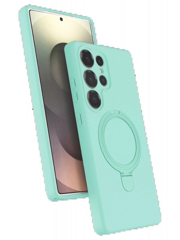 LRZ02 Samsung Galaxy S24 Ultra Regal Magsafe Standlı Kapak - Su Yeşili&hellip;