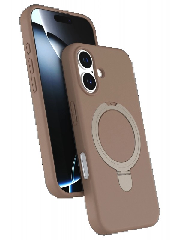 LRZ02 Apple iPhone 16 Plus Regal Magsafe Standlı Kapak - Çöl Titanyum&hellip;