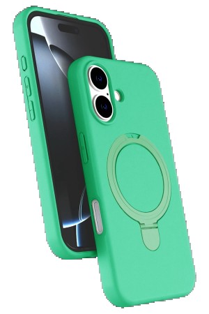 LRZ02 Apple iPhone 16 Plus Regal Magsafe Standlı Kapak - Yeşil&hellip;
