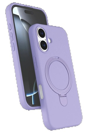 LRZ02 Apple iPhone 16 Plus Regal Magsafe Standlı Kapak - Lila&hellip;