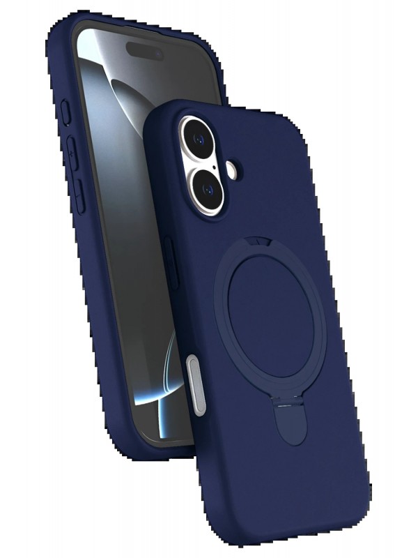 LRZ02 Apple iPhone 16 Plus Regal Magsafe Standlı Kapak - Lacivert&hellip;