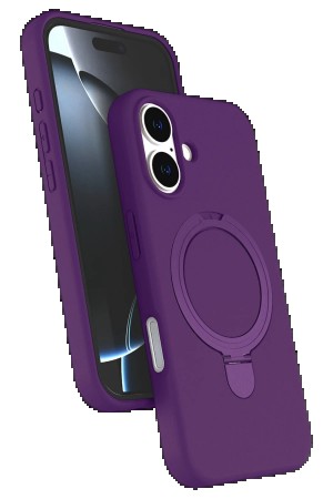 LRZ02 Apple iPhone 16 Plus Regal Magsafe Standlı Kapak - Derin Mor&hellip;