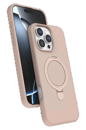 LRZ02 Apple iPhone 16 Pro Max Regal Magsafe Standlı Kapak - Çöl Titanyu&hellip;