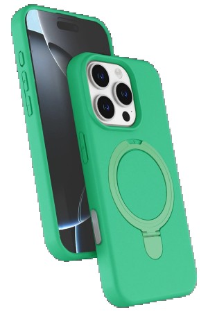 LRZ02 Apple iPhone 16 Pro Max Regal Magsafe Standlı Kapak - Yeşil&hellip;