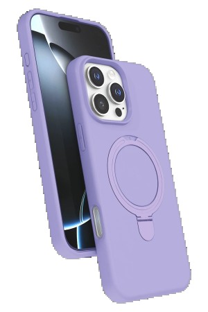 LRZ02 Apple iPhone 16 Pro Max Regal Magsafe Standlı Kapak - Lila&hellip;