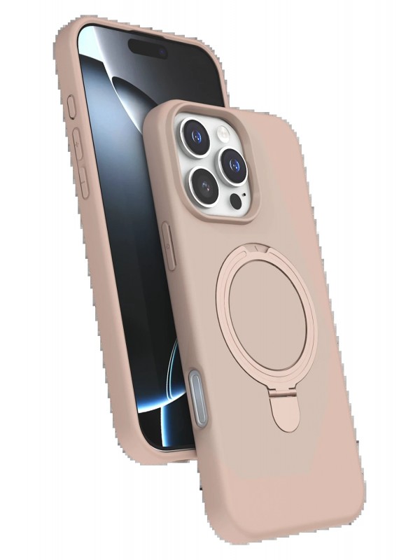 LRZ02 Apple iPhone 16 Pro Regal Magsafe Standlı Kapak - Çöl Titanyum&hellip;