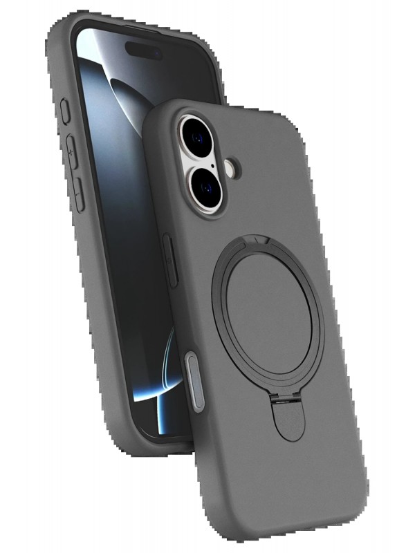 LRZ02 Apple iPhone 16 Regal Magsafe Standlı Kapak - Titan Gri&hellip;