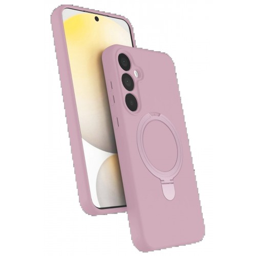 LRZ02 Samsung Galaxy A15 4G Regal Magsafe Standlı Kapak - Açık Pembe