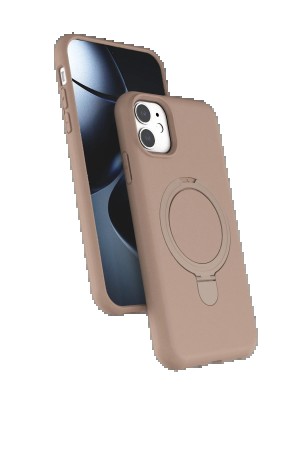 LRZ02 Apple iPhone 11 Regal Magsafe Standlı Kapak - Çöl Titanyum&hellip;