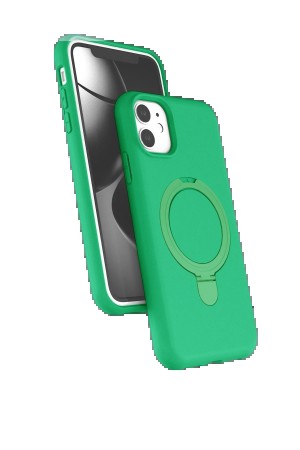 LRZ02 Apple iPhone 11 Regal Magsafe Standlı Kapak - Yeşil&hellip;
