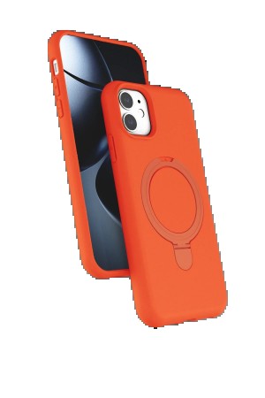 LRZ02 Apple iPhone 11 Regal Magsafe Standlı Kapak - Turuncu&hellip;