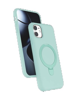 LRZ02 Apple iPhone 11 Regal Magsafe Standlı Kapak - Su Yeşili&hellip;