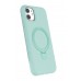 LRZ02 Apple iPhone 11 Regal Magsafe Standlı Kapak - Su Yeşili