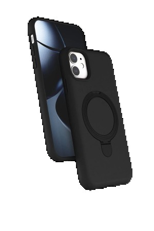 LRZ02 Apple iPhone 11 Regal Magsafe Standlı Kapak - Siyah&hellip;