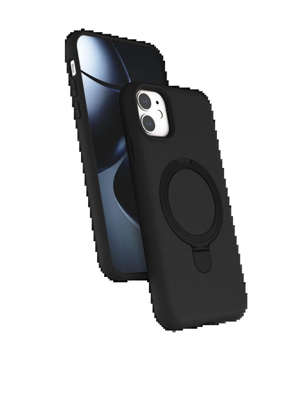 LRZ02 Apple iPhone 11 Regal Magsafe Standlı Kapak - Siyah&hellip;