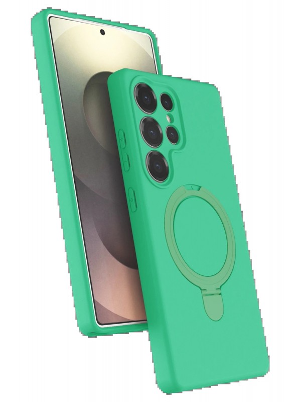 LRZ02 Samsung Galaxy S23 Ultra Regal Magsafe Standlı Kapak - Yeşil&hellip;