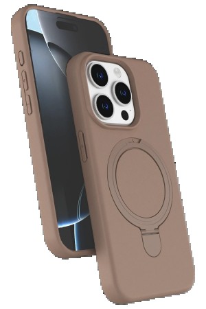 LRZ02 Apple iPhone 14 Pro Max Regal Magsafe Standlı Kapak - Çöl Titanyu&hellip;