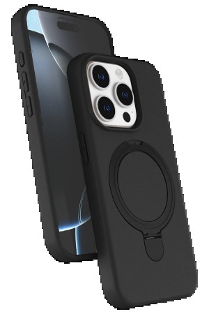 LRZ02 Apple iPhone 14 Pro Max Regal Magsafe Standlı Kapak - Siyah&hellip;