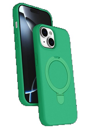LRZ02 Apple iPhone 14 Regal Magsafe Standlı Kapak - Yeşil&hellip;