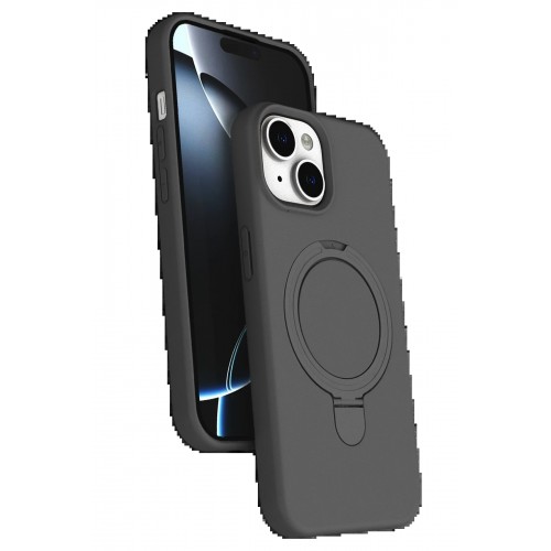 LRZ02 Apple iPhone 14 Regal Magsafe Standlı Kapak - Titan Gri