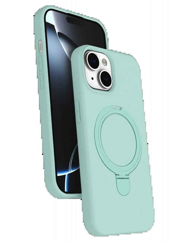 LRZ02 Apple iPhone 14 Regal Magsafe Standlı Kapak - Su Yeşili&hellip;