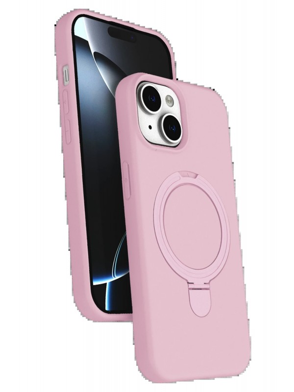 LRZ02 Apple iPhone 14 Regal Magsafe Standlı Kapak - Açık Pembe&hellip;
