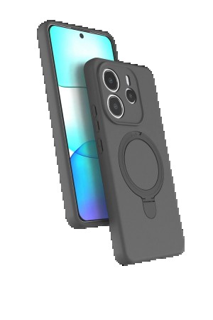 LRZ02 Xiaomi Redmi Note 14 4G Regal Magsafe Standlı Kapak - Titan Gri&hellip;