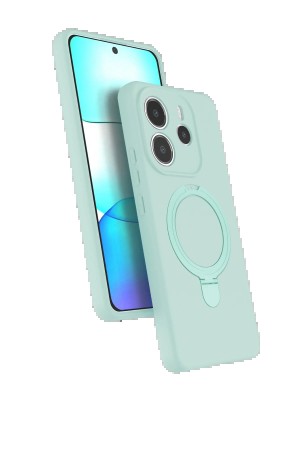 LRZ02 Xiaomi Redmi Note 14 4G Regal Magsafe Standlı Kapak - Su Yeşili&hellip;
